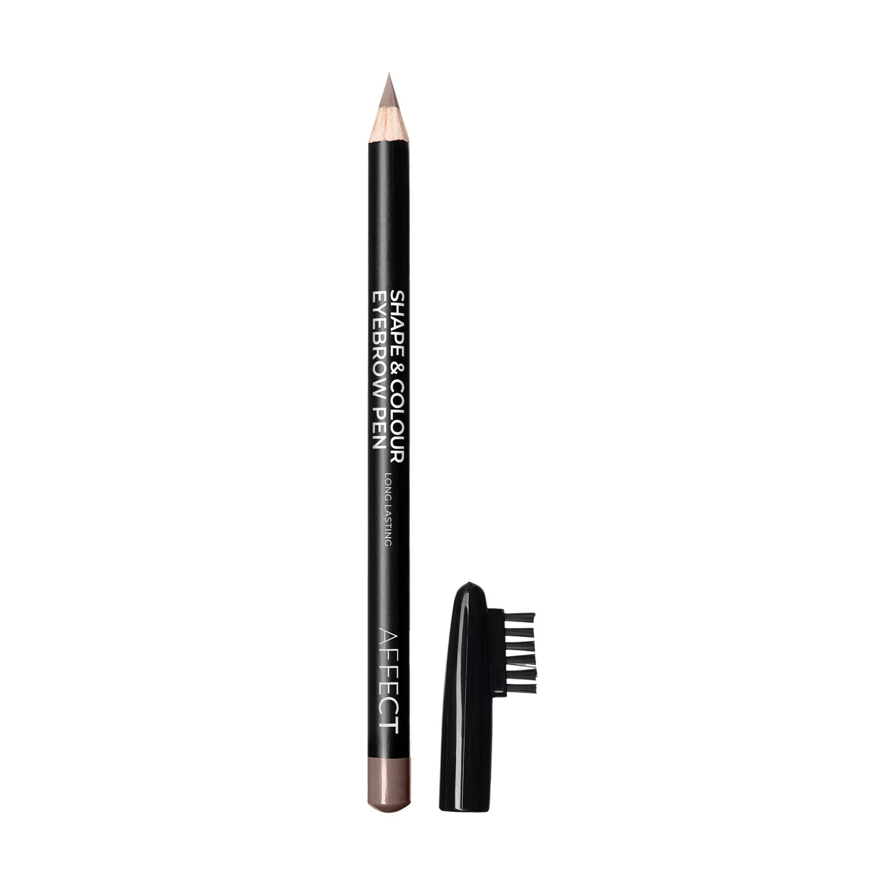 Олівець для брів Affect Cosmetics Shape &amp; Colour Eyebrow Pen зі щіточкою, Light Brown, 1.2 г